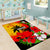 Custom Hawaii Maui Island Area Rug Maui Map With Tropical Forest Sunset Vibe LT03 - Polynesian Pride