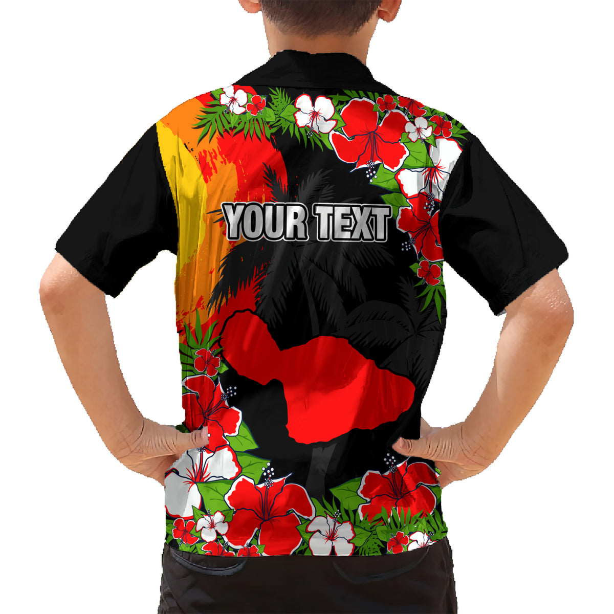 Custom Hawaii Maui Island Kid Hawaiian Shirt Maui Map With Tropical Forest Sunset Vibe LT03 - Polynesian Pride