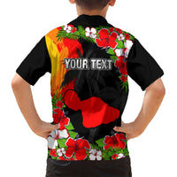 Custom Hawaii Maui Island Kid Hawaiian Shirt Maui Map With Tropical Forest Sunset Vibe LT03 - Polynesian Pride