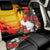 Hawaii Maui Island Back Car Seat Cover Maui Map With Tropical Forest Vintage Style