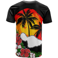 Hawaii Maui Island T Shirt Maui Map With Tropical Forest Vintage Style LT03 - Polynesian Pride