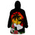 Hawaii Maui Island Wearable Blanket Hoodie Maui Map With Tropical Forest Vintage Style LT03 - Polynesian Pride