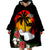 Hawaii Maui Island Wearable Blanket Hoodie Maui Map With Tropical Forest Vintage Style LT03 - Polynesian Pride