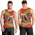 Hawaii Christmas Men Tank Top Hula Girl Hibiscus With Hawaiian Style Tribal Fabric Patchwork LT03 - Polynesian Pride