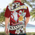 Tahiti Christmas Hawaiian Shirt Tiare Flowers and Pomarea Nigra with Polynesian Pattern LT03 - Polynesian Pride