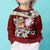 Tahiti Christmas Kid Ugly Christmas Sweater Tiare Flowers and Pomarea Nigra with Polynesian Pattern LT03 - Polynesian Pride