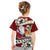 Tahiti Christmas Kid T Shirt Tiare Flowers and Pomarea Nigra with Polynesian Pattern LT03 - Polynesian Pride