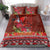 Hawaii KaʻUla Wena ʻIʻiwi Bedding Set With Tropical Plants and 'Ohi'a lehua Kakau Art Tattoo