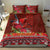 Hawaii KaʻUla Wena ʻIʻiwi Bedding Set With Tropical Plants and 'Ohi'a lehua Kakau Art Tattoo