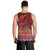 Hawaii KaʻUla Wena ʻIʻiwi Men Tank Top With Tropical Plants and 'Ohi'a lehua Kakau Art Tattoo