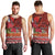 Hawaii KaʻUla Wena ʻIʻiwi Men Tank Top With Tropical Plants and 'Ohi'a lehua Kakau Art Tattoo