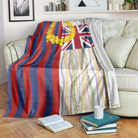 Hawaiian Tropical Plants Lei Blanket National Flag Style LT03 Multicolor - Polynesian Pride