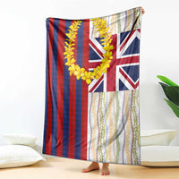 Hawaiian Tropical Plants Lei Blanket National Flag Style LT03 - Polynesian Pride