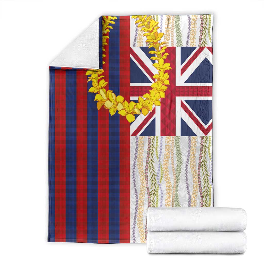 Hawaiian Tropical Plants Lei Blanket National Flag Style LT03 - Polynesian Pride