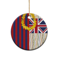 Hawaiian Tropical Plants Lei Ceramic Ornament National Flag Style LT03 - Polynesian Pride