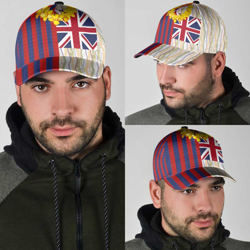 Hawaiian Tropical Plants Lei Classic Cap National Flag Style LT03 - Polynesian Pride