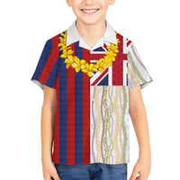 Hawaiian Tropical Plants Lei Hawaiian Shirt National Flag Style LT03 - Polynesian Pride