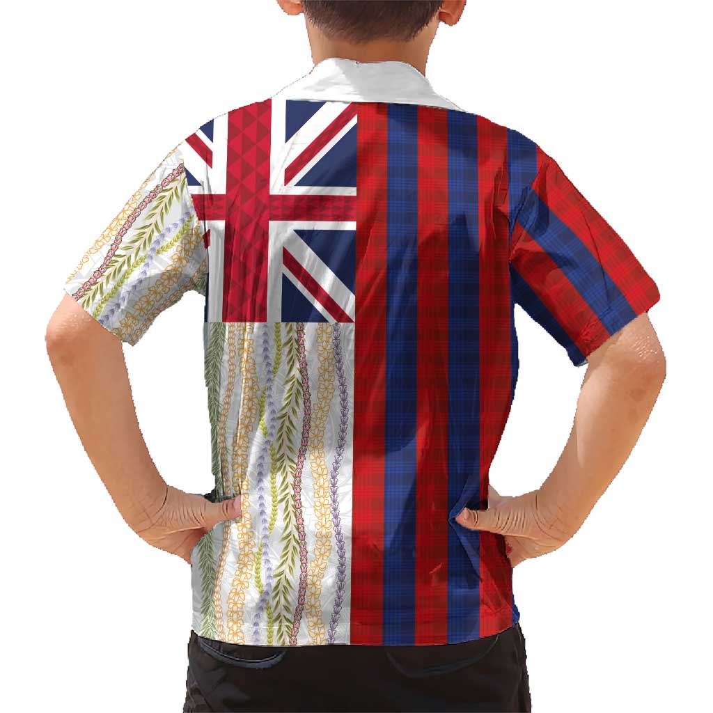 Hawaiian Tropical Plants Lei Hawaiian Shirt National Flag Style LT03 - Polynesian Pride