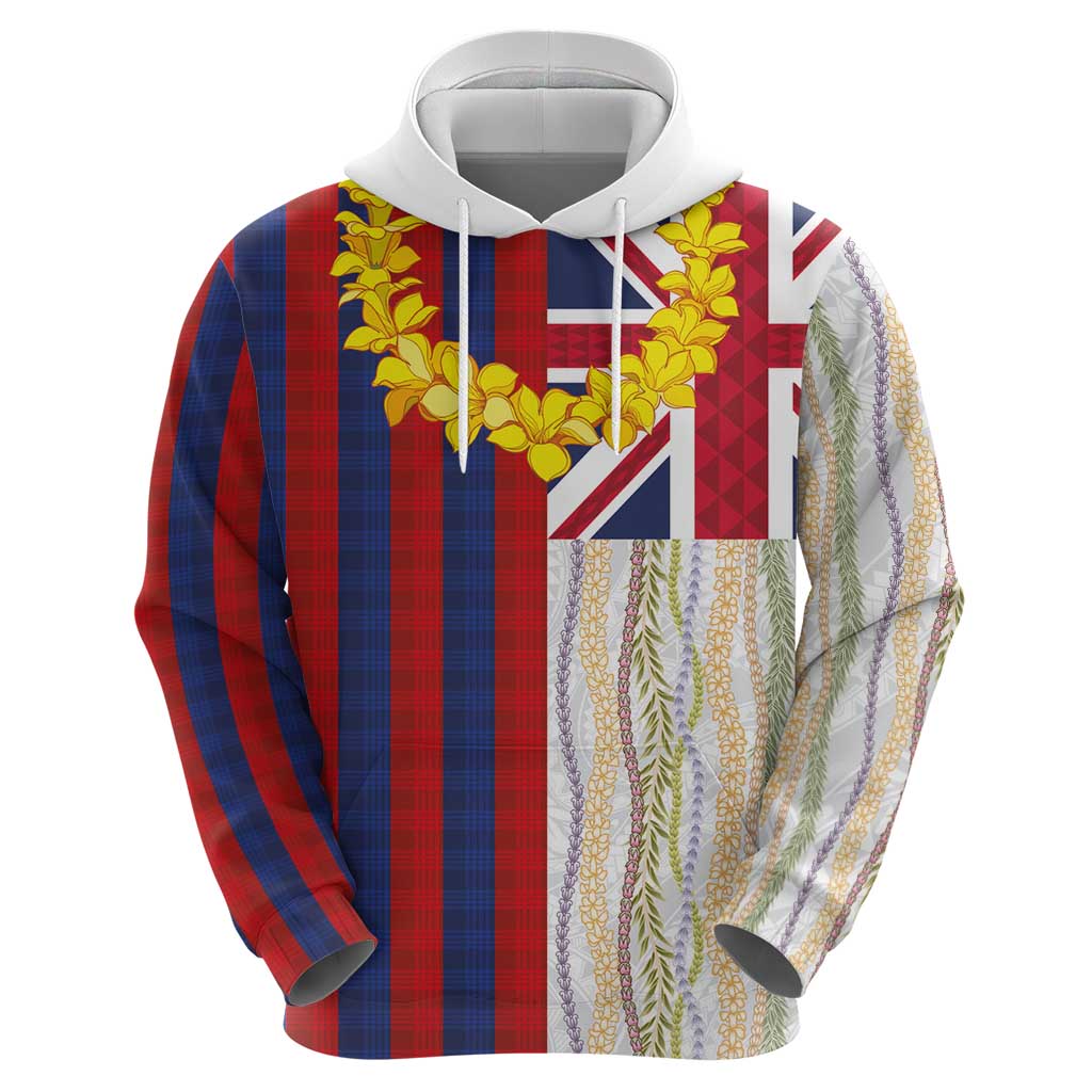 Hawaiian Tropical Plants Lei Hoodie National Flag Style LT03 - Polynesian Pride