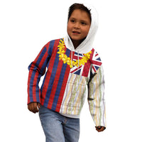 Hawaiian Tropical Plants Lei Kid Hoodie National Flag Style LT03 - Polynesian Pride