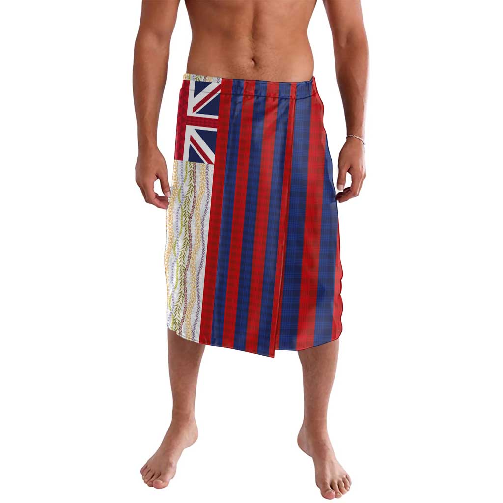 Hawaiian Tropical Plants Lei Lavalava National Flag Style LT03 Multicolor - Polynesian Pride