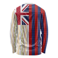 Hawaiian Tropical Plants Lei Long Sleeve Shirt National Flag Style LT03 - Polynesian Pride