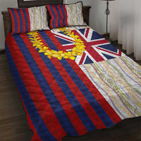 Hawaiian Tropical Plants Lei Quilt Bed Set National Flag Style LT03 Multicolor - Polynesian Pride