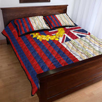 Hawaiian Tropical Plants Lei Quilt Bed Set National Flag Style LT03 - Polynesian Pride