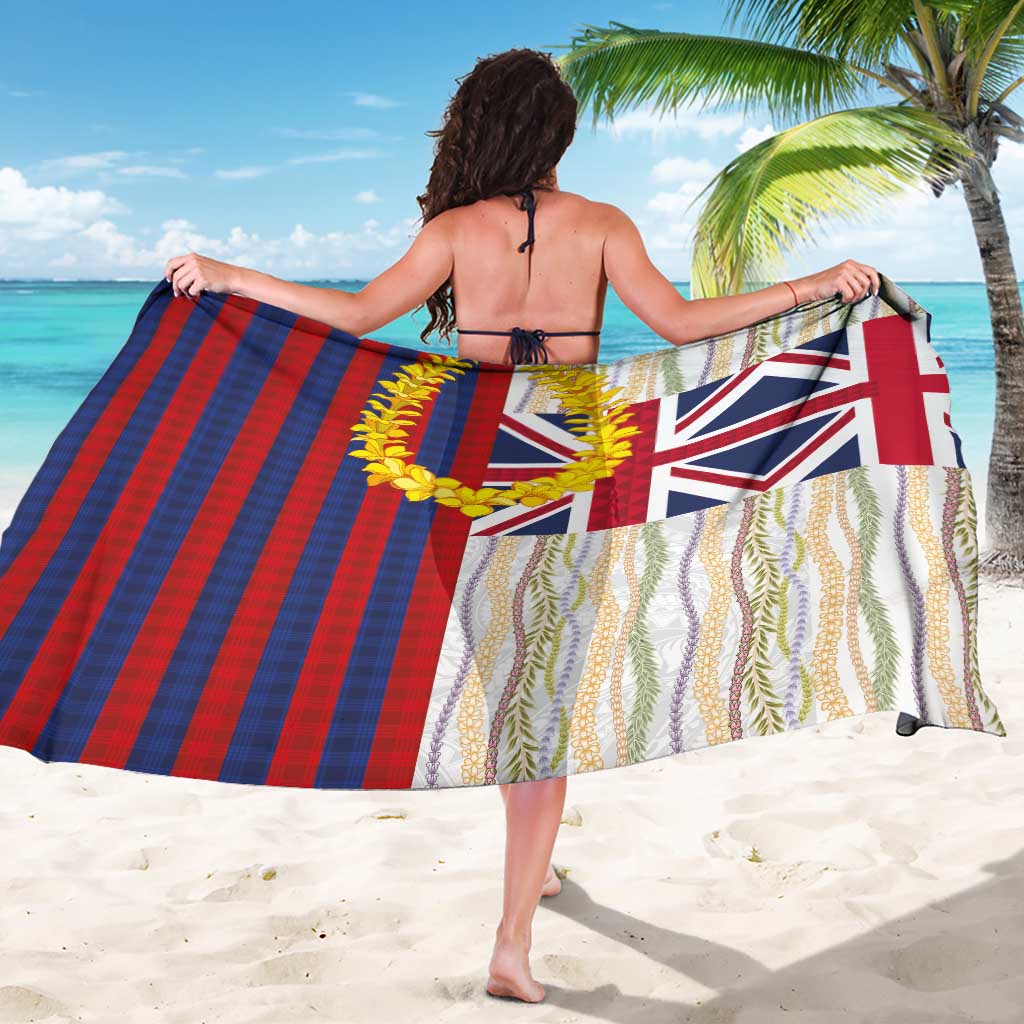 Hawaiian Tropical Plants Lei Sarong National Flag Style LT03 - Polynesian Pride