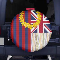 Hawaiian Tropical Plants Lei Spare Tire Cover National Flag Style LT03 No hole Multicolor - Polynesian Pride