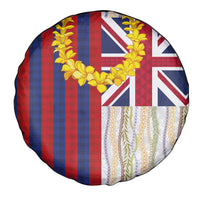 Hawaiian Tropical Plants Lei Spare Tire Cover National Flag Style LT03 - Polynesian Pride