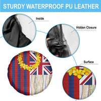 Hawaiian Tropical Plants Lei Spare Tire Cover National Flag Style LT03 - Polynesian Pride