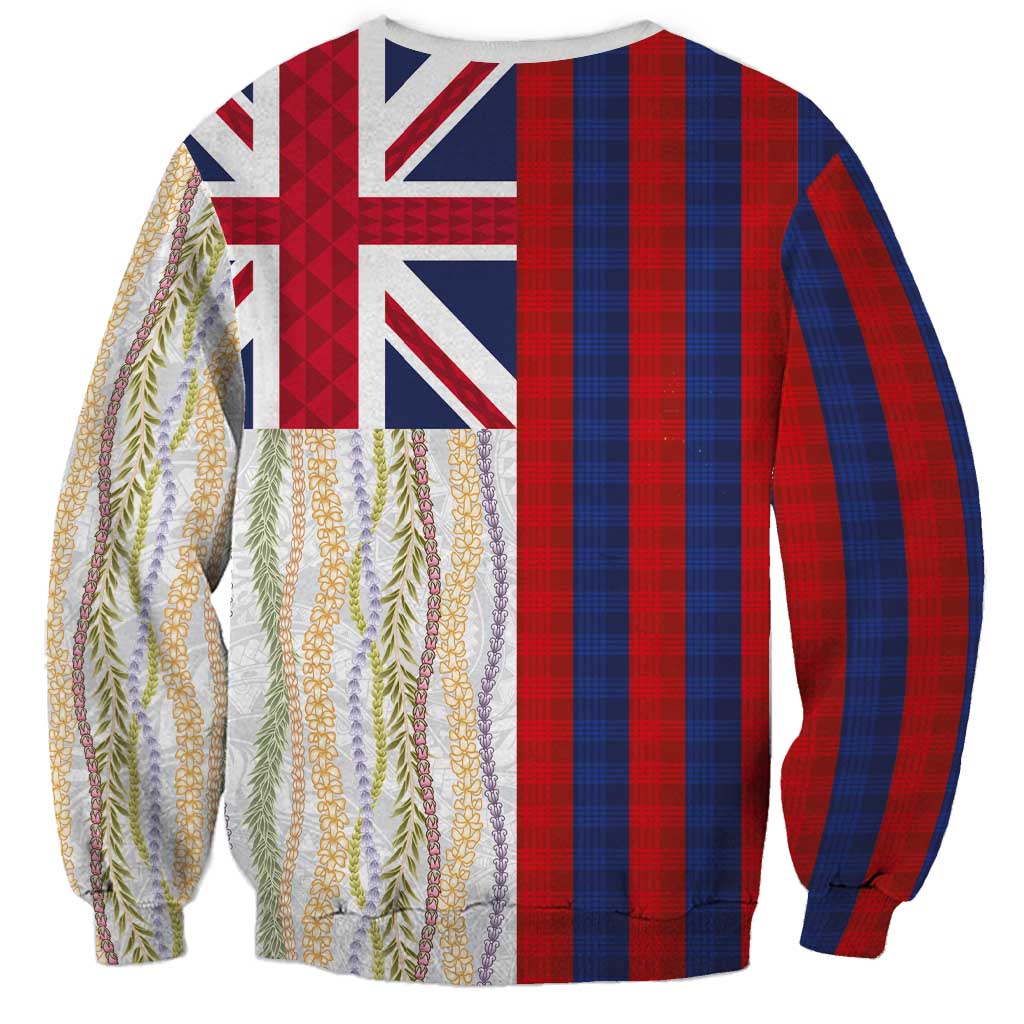 Hawaiian Tropical Plants Lei Sweatshirt National Flag Style LT03 - Polynesian Pride