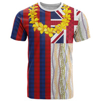 Hawaiian Tropical Plants Lei T Shirt National Flag Style LT03 Multicolor - Polynesian Pride