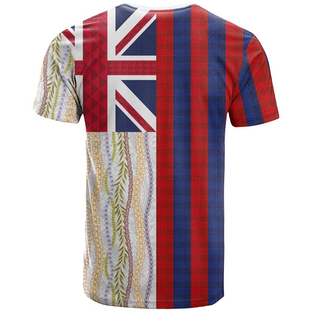 Hawaiian Tropical Plants Lei T Shirt National Flag Style LT03 - Polynesian Pride
