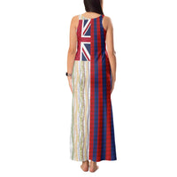 Hawaiian Tropical Plants Lei Tank Maxi Dress National Flag Style LT03 - Polynesian Pride