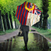 Hawaiian Tropical Plants Lei Umbrella National Flag Style LT03 - Polynesian Pride