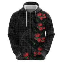 Hawaiian Kakau Art Hoodie Taro Leaves with Ohia Lehua and Pakala Pattern LT03 - Polynesian Pride
