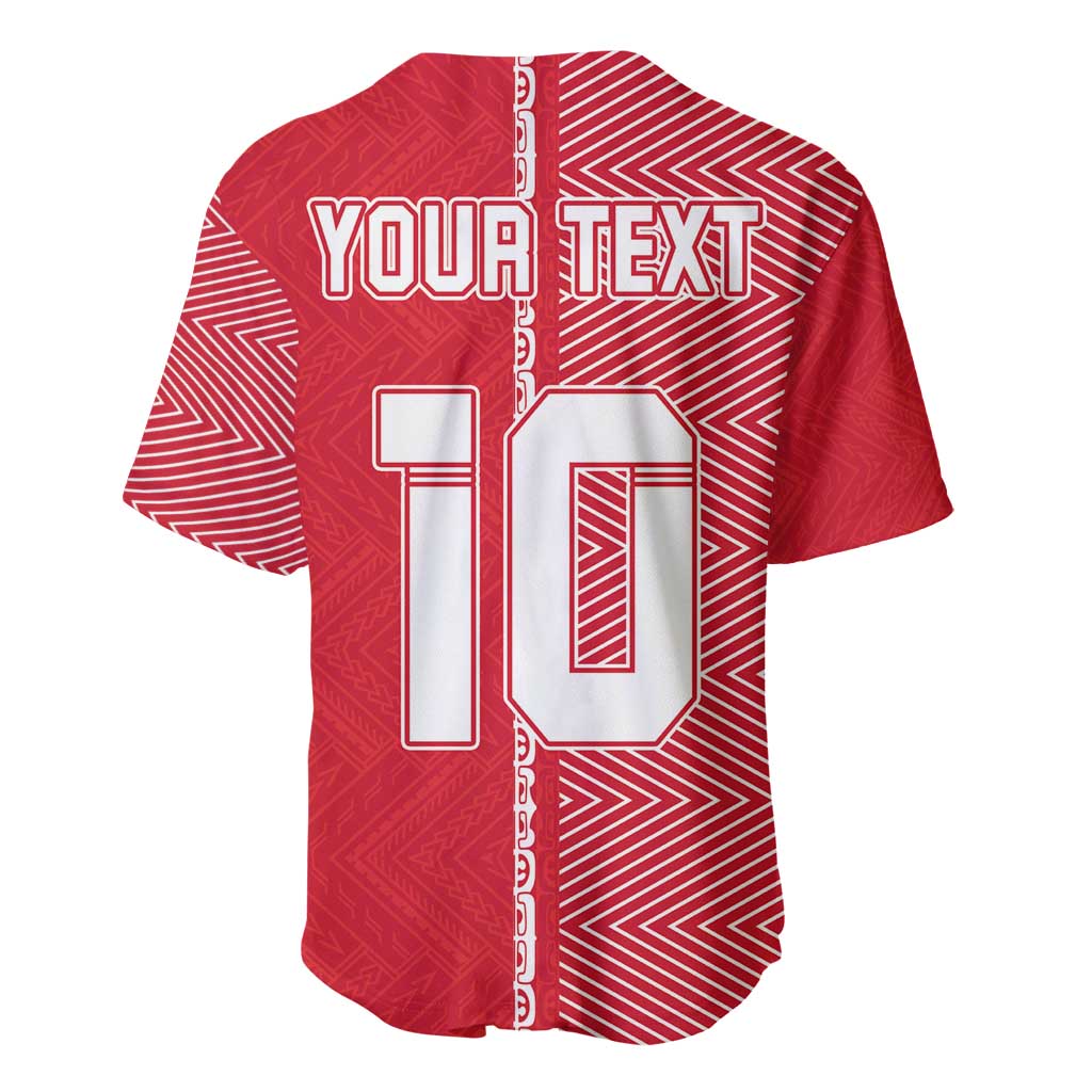 Custom Tahiti Football-Iron Warriors Baseball Jersey LT03 - Polynesian Pride