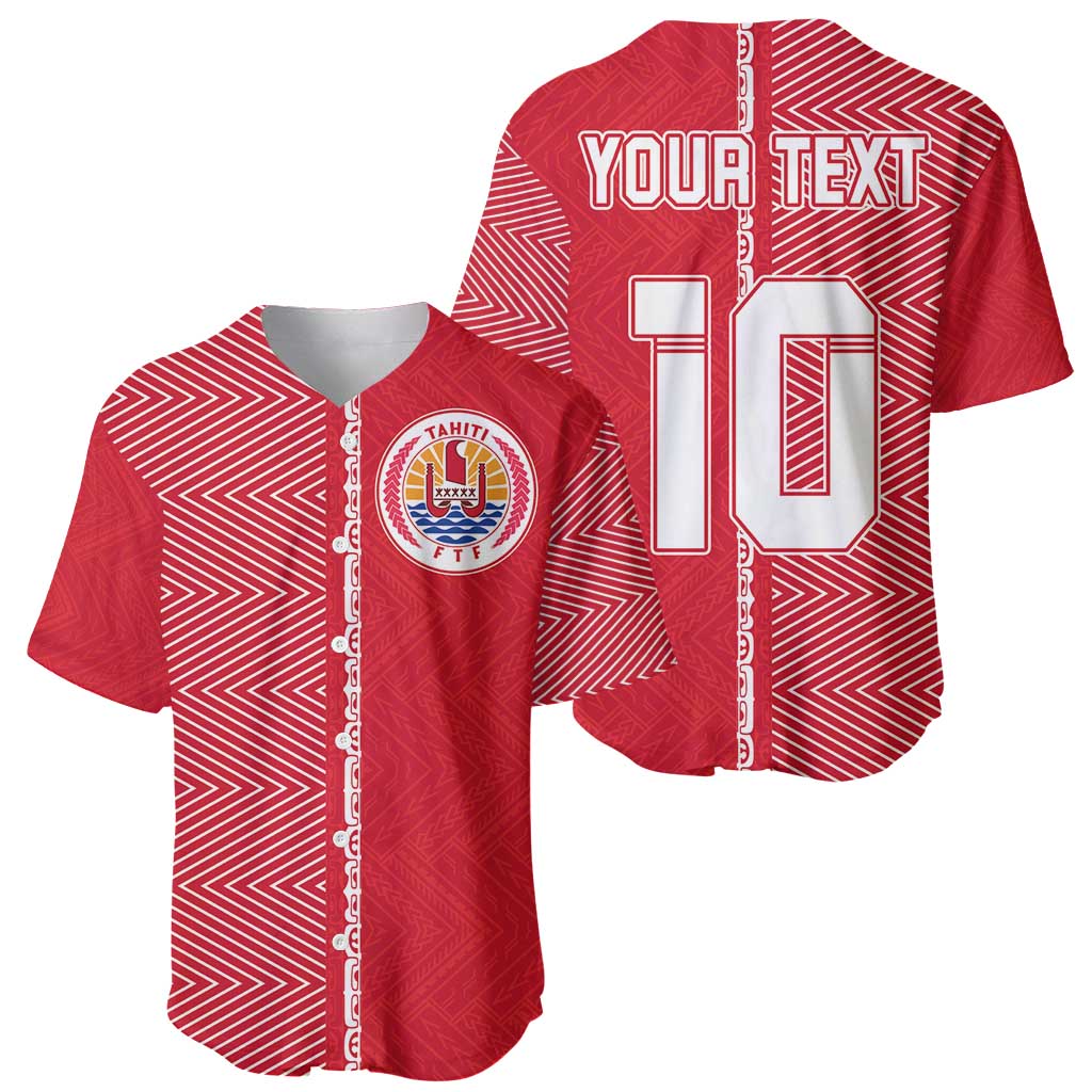 Custom Tahiti Football-Iron Warriors Baseball Jersey LT03 - Polynesian Pride