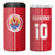 Custom Tahiti Football-Iron Warriors 4 in 1 Can Cooler Tumbler