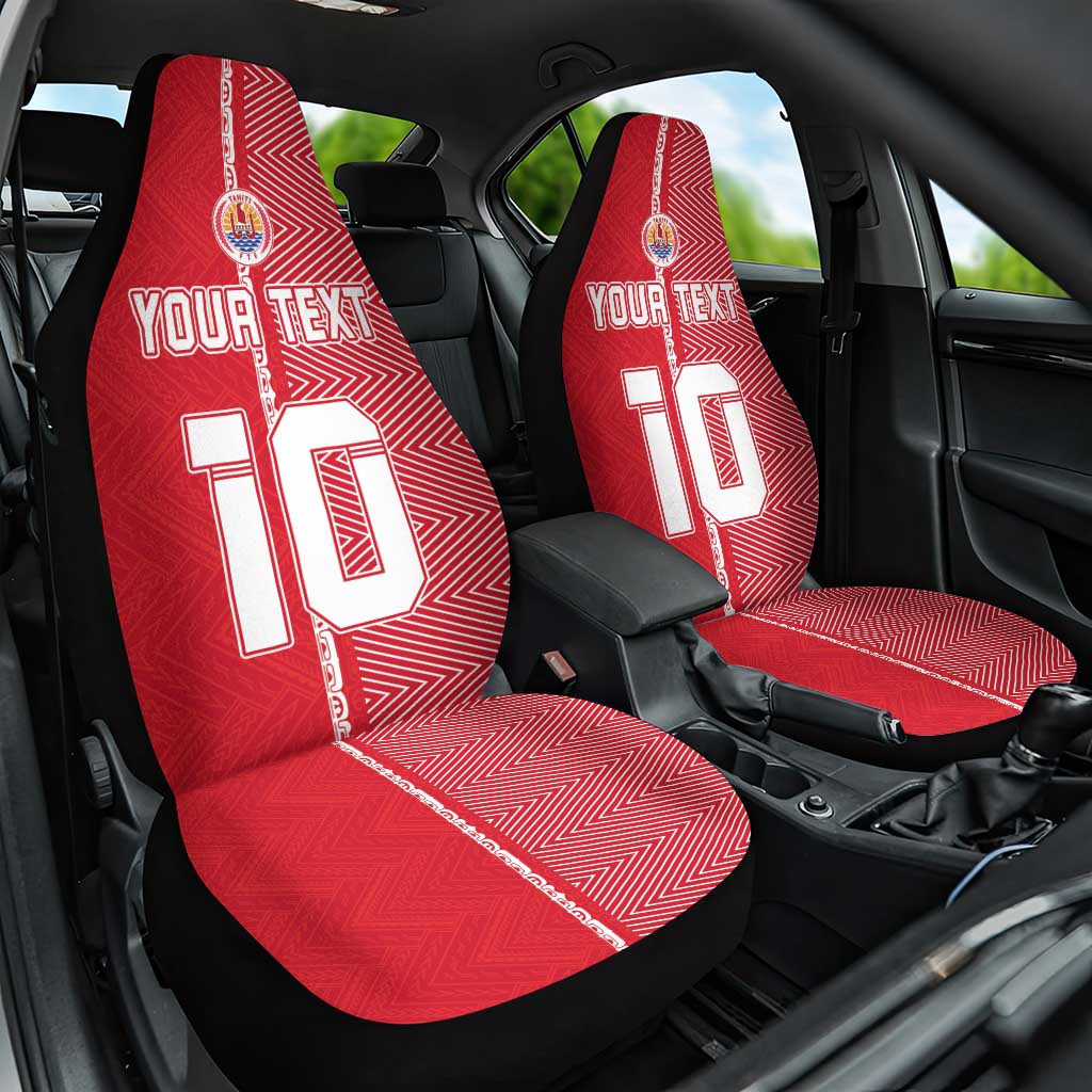 Custom Tahiti Football-Iron Warriors Car Seat Cover LT03 One Size Red - Polynesian Pride