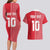 Custom Tahiti Football-Iron Warriors Couples Matching Long Sleeve Bodycon Dress and Hawaiian Shirt