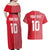 Custom Tahiti Football-Iron Warriors Couples Matching Off Shoulder Maxi Dress and Hawaiian Shirt