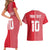 Custom Tahiti Football-Iron Warriors Couples Matching Short Sleeve Bodycon Dress and Hawaiian Shirt