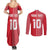 Custom Tahiti Football-Iron Warriors Couples Matching Summer Maxi Dress and Long Sleeve Button Shirt