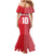 Custom Tahiti Football-Iron Warriors Family Matching Mermaid Dress and Hawaiian Shirt