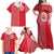 Custom Tahiti Football-Iron Warriors Family Matching Off Shoulder Maxi Dress and Hawaiian Shirt