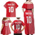 Custom Tahiti Football-Iron Warriors Family Matching Off Shoulder Maxi Dress and Hawaiian Shirt