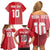 Custom Tahiti Football-Iron Warriors Family Matching Off Shoulder Short Dress and Hawaiian Shirt